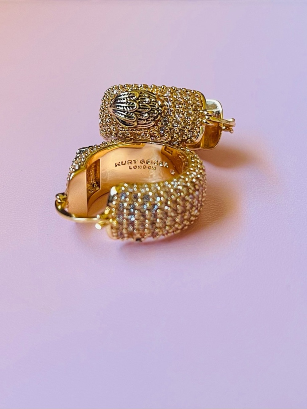Kurt Geiger London Women's Pavé Eagle
Hoop Earrings - Picture 6 of 8